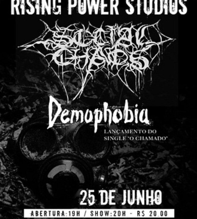 Cartaz do lançamento do single O Chamado no Rising Power Studios